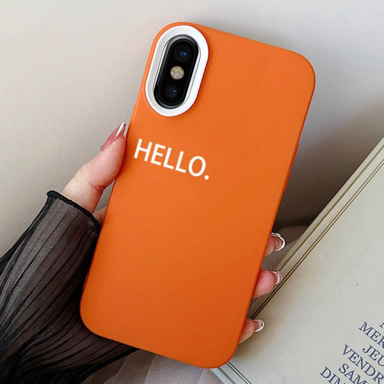 HELLO Word PC Hybrid TPU Phone Case, For iPhone XS Max, For iPhone 7 Plus / 8 Plus