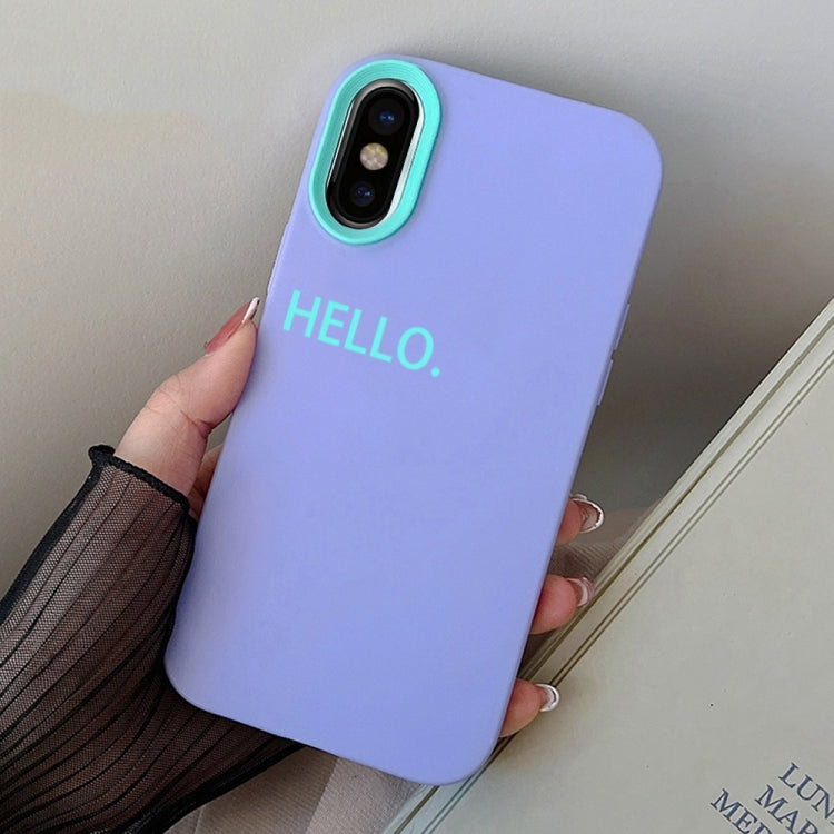 HELLO Word PC Hybrid TPU Phone Case, For iPhone XS Max, For iPhone 7 Plus / 8 Plus