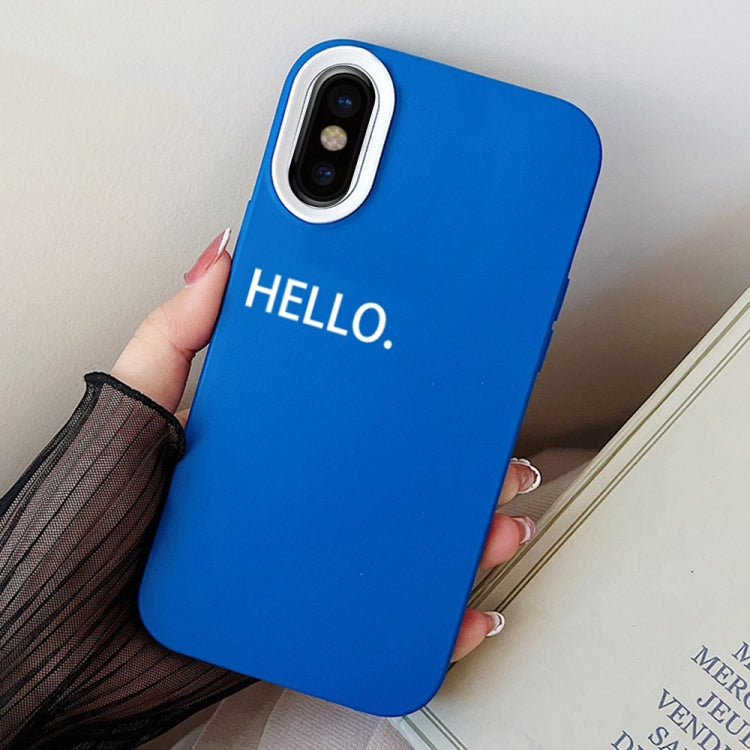 HELLO Word PC Hybrid TPU Phone Case, For iPhone XS Max, For iPhone 7 Plus / 8 Plus