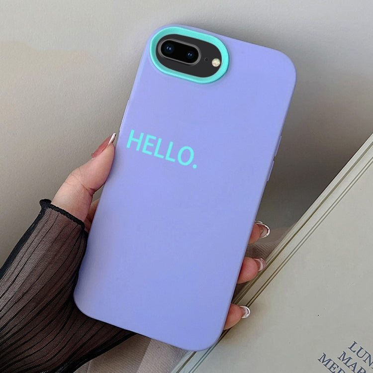 HELLO Word PC Hybrid TPU Phone Case, For iPhone XS Max, For iPhone 7 Plus / 8 Plus