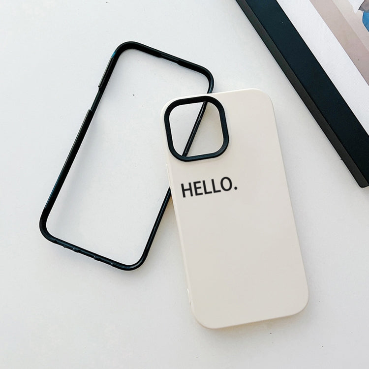 HELLO Word PC Hybrid TPU Phone Case, For iPhone 11 Pro, For iPhone X / XS, For iPhone XR