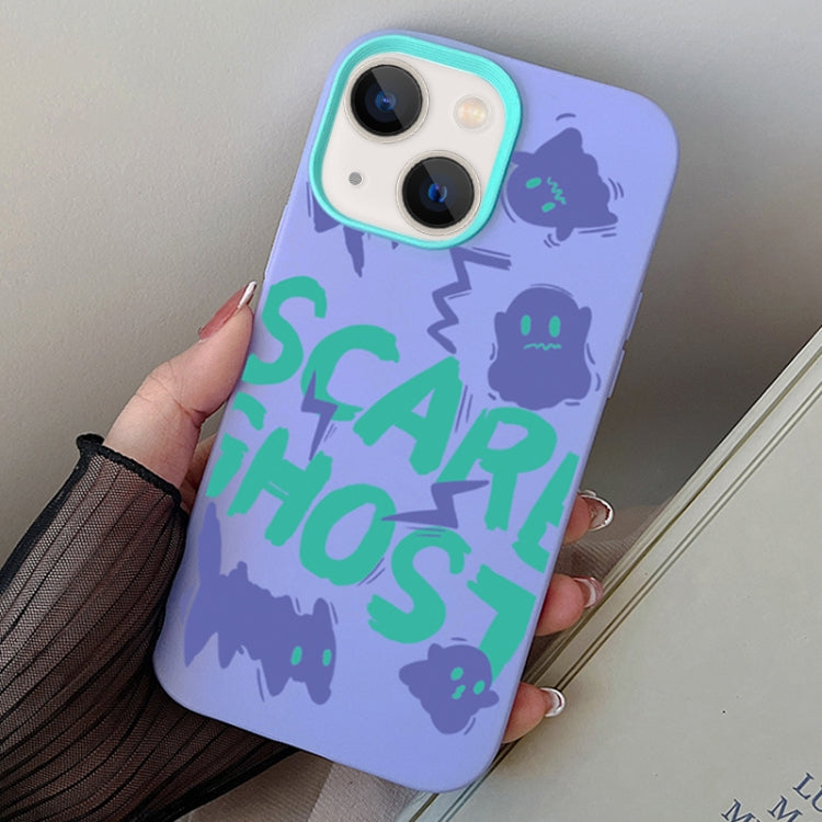 Scared Ghost PC Hybrid TPU Phone Case, For iPhone 15 Pro Max, For iPhone 15 Pro, For iPhone 15 Plus