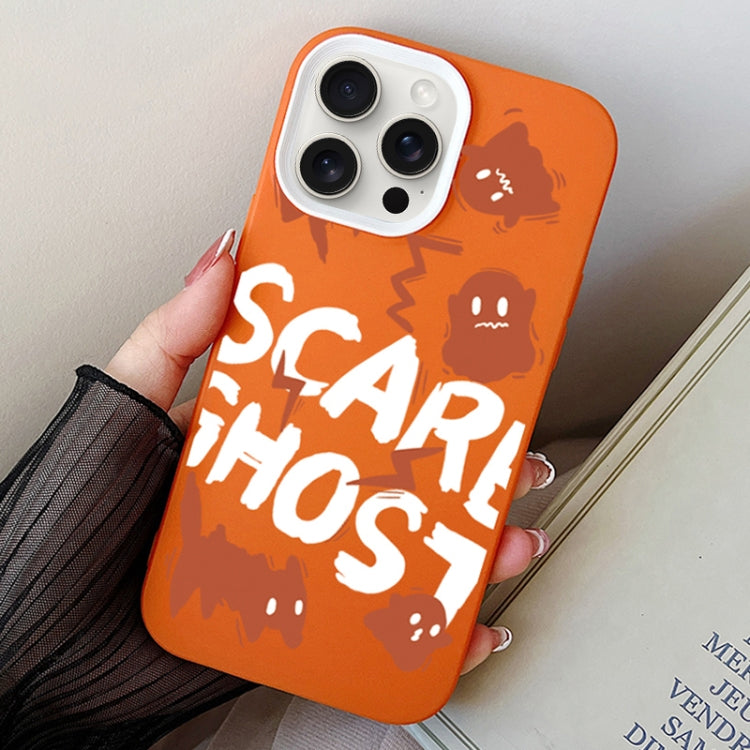 Scared Ghost PC Hybrid TPU Phone Case, For iPhone 13 Pro Max, For iPhone 13 Pro, For iPhone 13