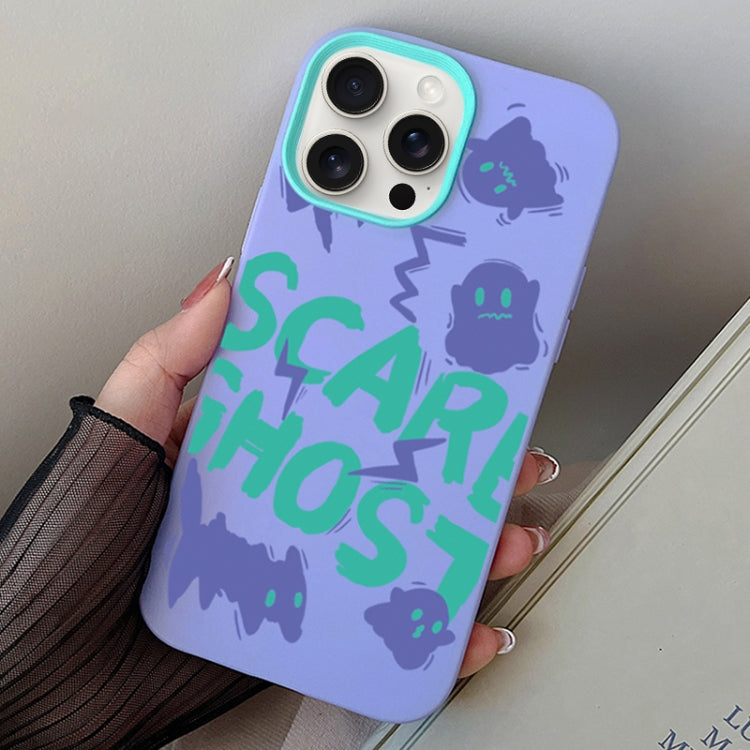 Scared Ghost PC Hybrid TPU Phone Case, For iPhone 13 Pro Max, For iPhone 13 Pro, For iPhone 13