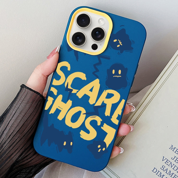 Scared Ghost PC Hybrid TPU Phone Case, For iPhone 13 mini, For iPhone 12 / 12 Pro, For iPhone 12 Pro Max