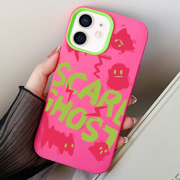 Scared Ghost PC Hybrid TPU Phone Case, For iPhone 12 mini, For iPhone 11 Pro Max, For iPhone 11