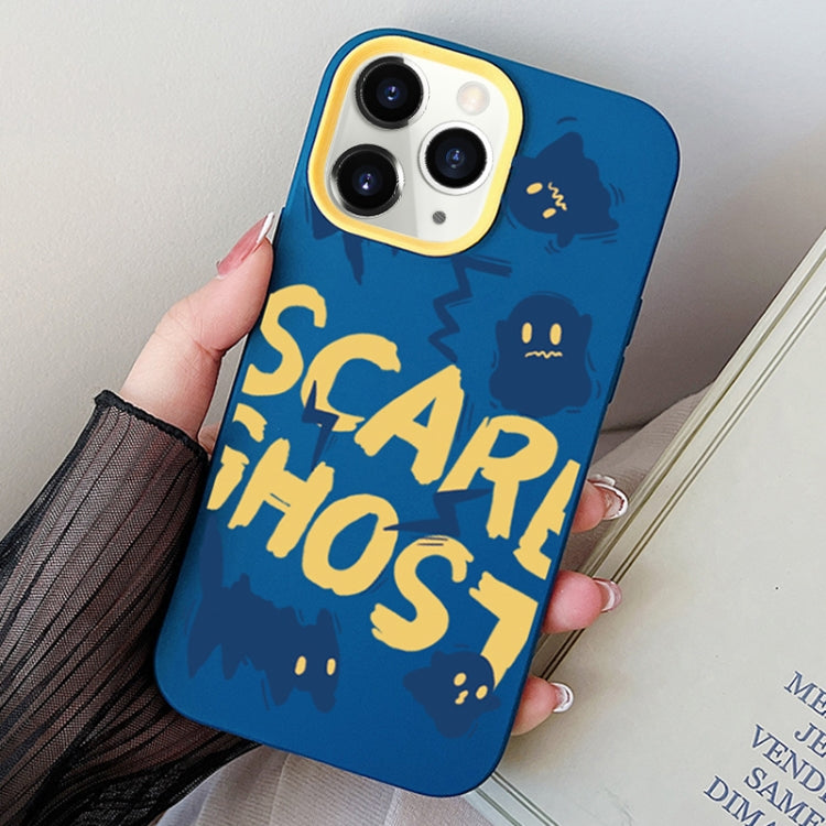 Scared Ghost PC Hybrid TPU Phone Case, For iPhone 11 Pro, For iPhone X / XS, For iPhone XR