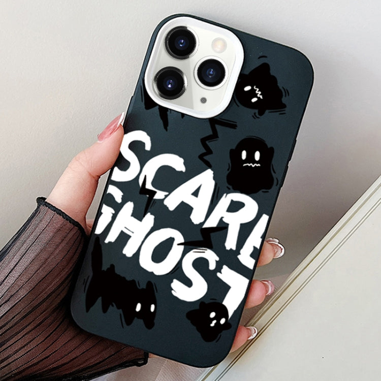 Scared Ghost PC Hybrid TPU Phone Case, For iPhone 11 Pro, For iPhone X / XS, For iPhone XR