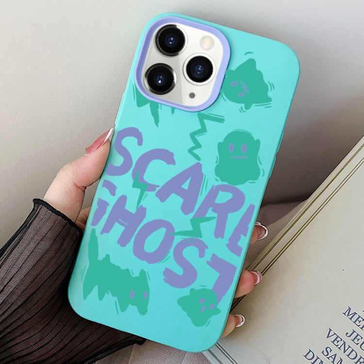 Scared Ghost PC Hybrid TPU Phone Case, For iPhone 11 Pro, For iPhone X / XS, For iPhone XR
