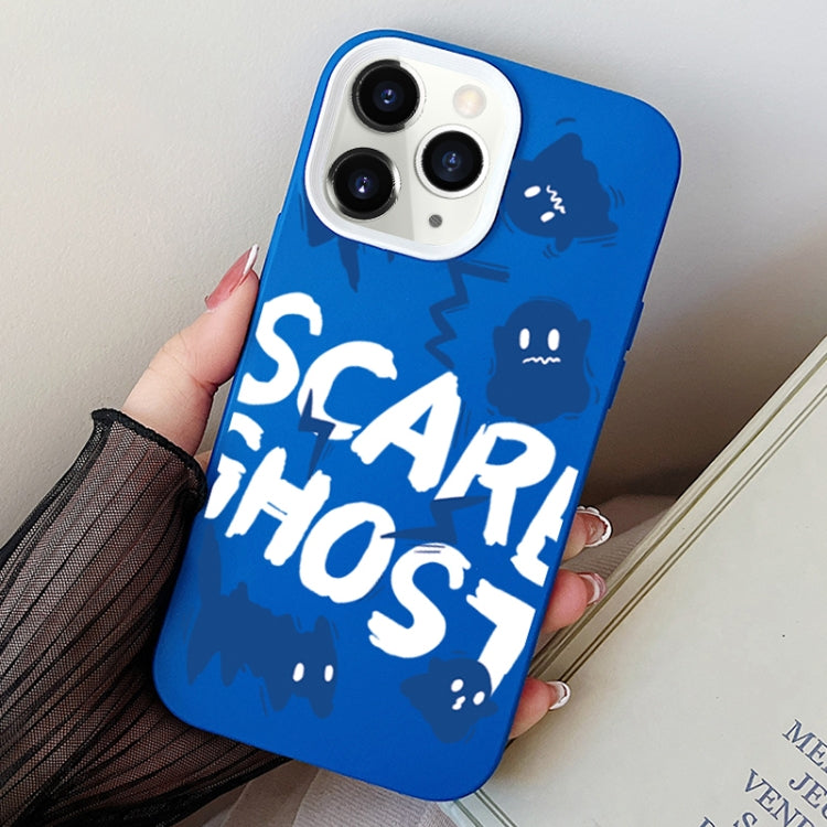 Scared Ghost PC Hybrid TPU Phone Case, For iPhone 11 Pro, For iPhone X / XS, For iPhone XR