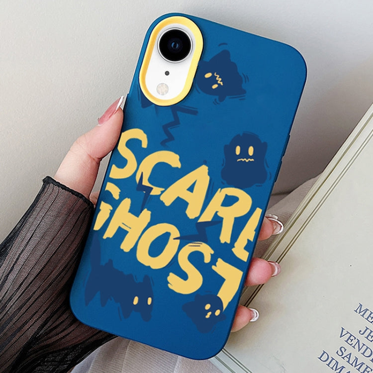 Scared Ghost PC Hybrid TPU Phone Case, For iPhone 11 Pro, For iPhone X / XS, For iPhone XR