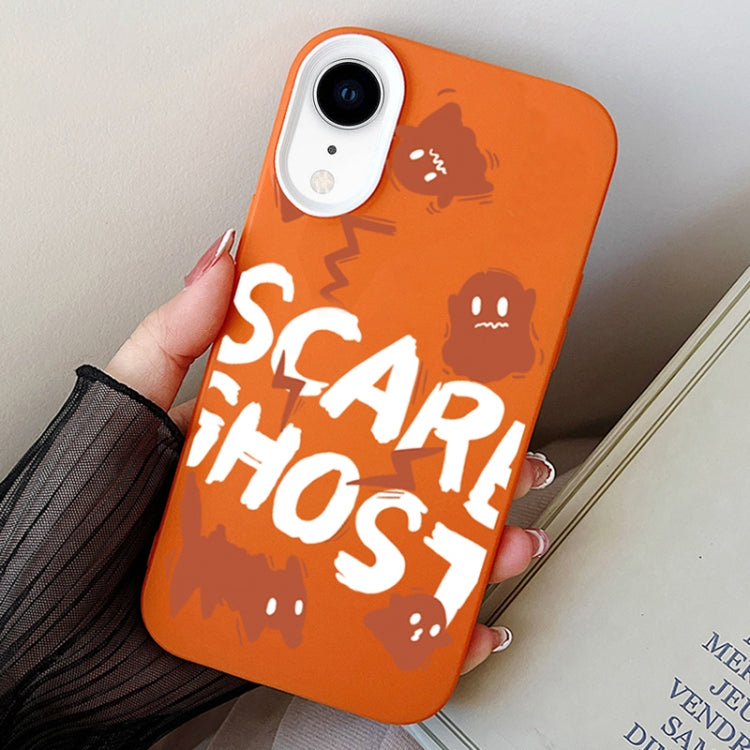 Scared Ghost PC Hybrid TPU Phone Case, For iPhone 11 Pro, For iPhone X / XS, For iPhone XR