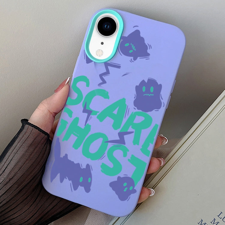 Scared Ghost PC Hybrid TPU Phone Case, For iPhone 11 Pro, For iPhone X / XS, For iPhone XR