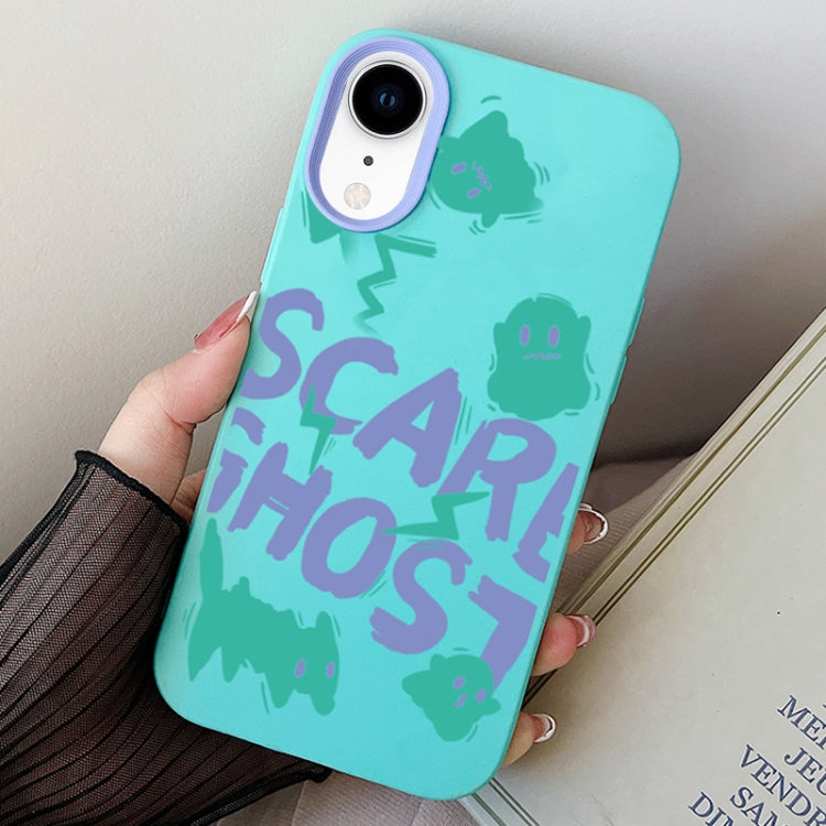 Scared Ghost PC Hybrid TPU Phone Case, For iPhone 11 Pro, For iPhone X / XS, For iPhone XR