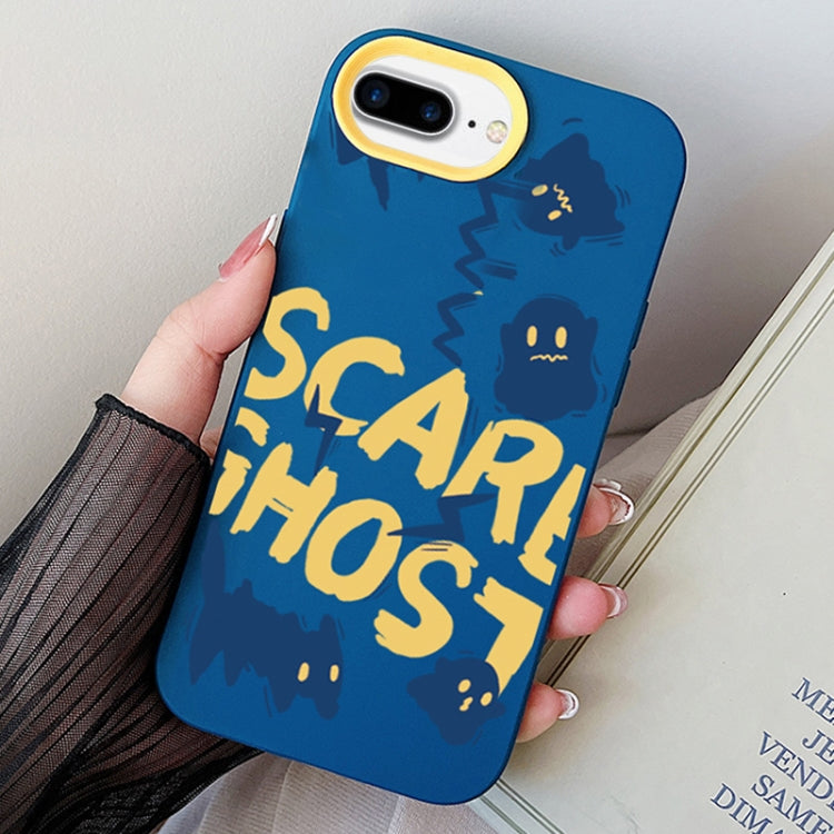 Scared Ghost PC Hybrid TPU Phone Case, For iPhone XS Max, For iPhone 7 Plus / 8 Plus