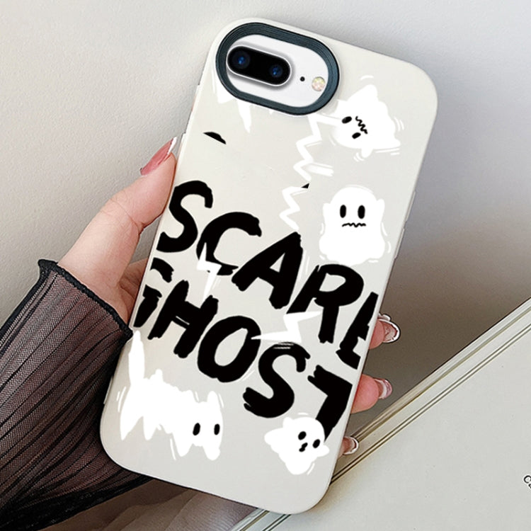 Scared Ghost PC Hybrid TPU Phone Case, For iPhone XS Max, For iPhone 7 Plus / 8 Plus