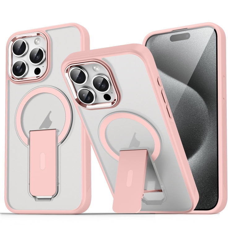 Acrylic Hybrid TPU MagSafe Holder Phone Case, For iPhone 15 Pro Max, For iPhone 15 Pro, For iPhone 15 Plus / 14 Plus, For iPhone 15