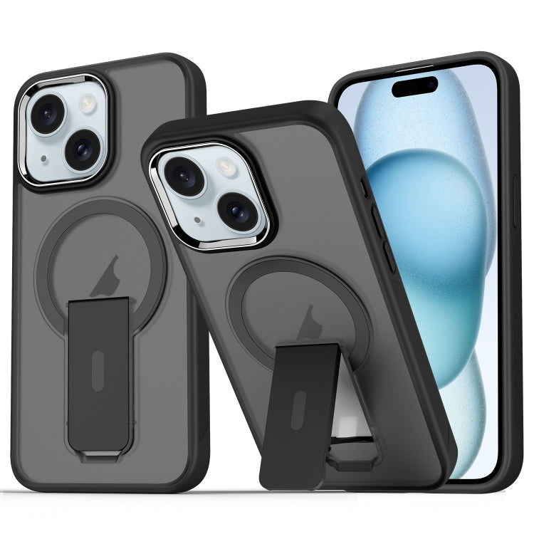 Acrylic Hybrid TPU MagSafe Holder Phone Case, For iPhone 15 Pro Max, For iPhone 15 Pro, For iPhone 15 Plus / 14 Plus, For iPhone 15