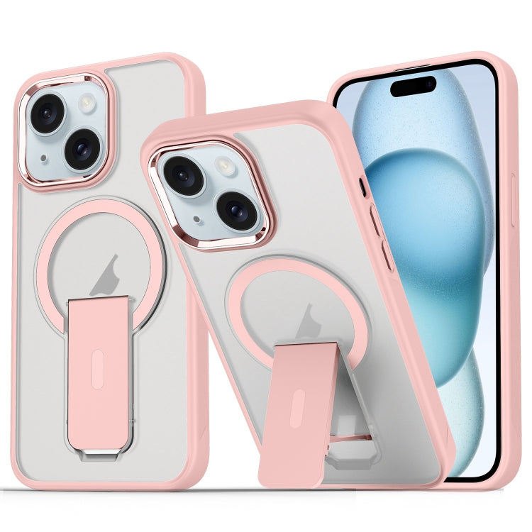 Acrylic Hybrid TPU MagSafe Holder Phone Case, For iPhone 15 Pro Max, For iPhone 15 Pro, For iPhone 15 Plus / 14 Plus, For iPhone 15