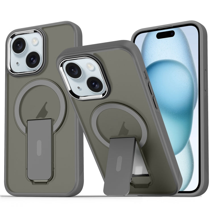 Acrylic Hybrid TPU MagSafe Holder Phone Case, For iPhone 15 Pro Max, For iPhone 15 Pro, For iPhone 15 Plus / 14 Plus, For iPhone 15