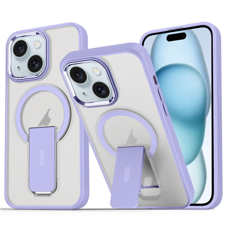 Acrylic Hybrid TPU MagSafe Holder Phone Case, For iPhone 15 Pro Max, For iPhone 15 Pro, For iPhone 15 Plus / 14 Plus, For iPhone 15