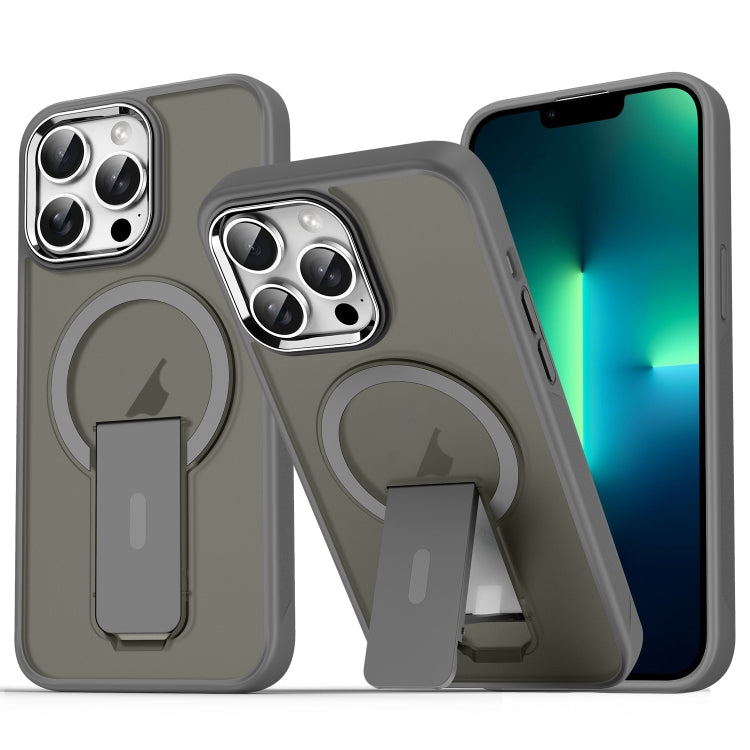 Acrylic Hybrid TPU MagSafe Holder Phone Case, For iPhone 14 / 13, For iPhone 14 Pro, For iPhone 14 Pro Max, For iPhone 13 Pro Max