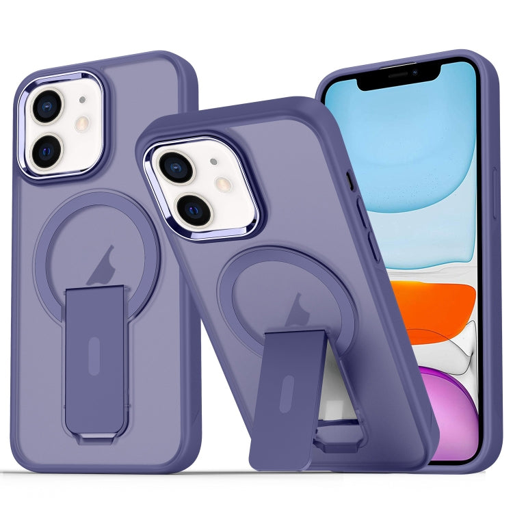 Acrylic Hybrid TPU MagSafe Holder Phone Case, For iPhone 11, For iPhone 11 Pro