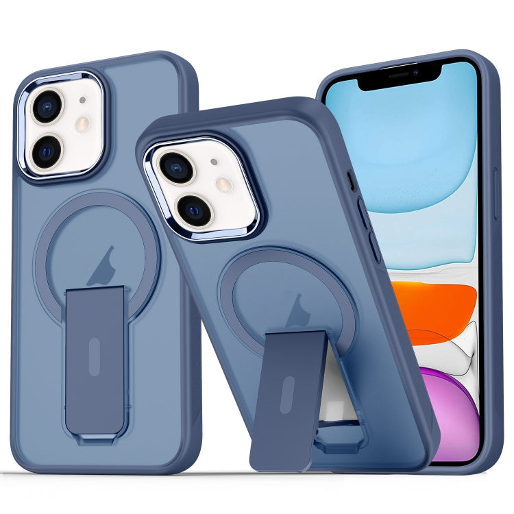 Acrylic Hybrid TPU MagSafe Holder Phone Case, For iPhone 11, For iPhone 11 Pro