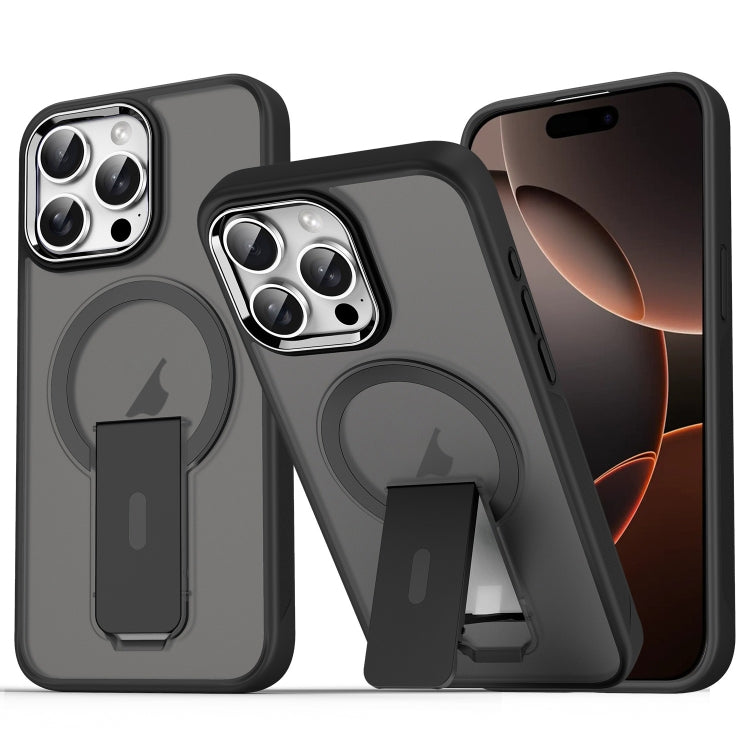 Acrylic Hybrid TPU MagSafe Holder Phone Case, For iPhone 16 Pro Max, For iPhone 16 Pro, For iPhone 16 Plus, For iPhone 16