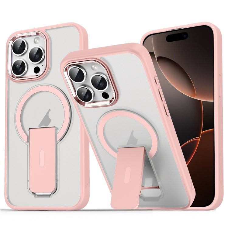 Acrylic Hybrid TPU MagSafe Holder Phone Case, For iPhone 16 Pro Max, For iPhone 16 Pro, For iPhone 16 Plus, For iPhone 16