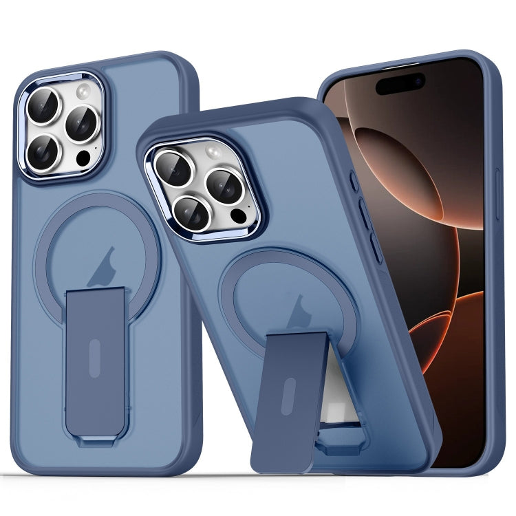 Acrylic Hybrid TPU MagSafe Holder Phone Case, For iPhone 16 Pro Max, For iPhone 16 Pro, For iPhone 16 Plus, For iPhone 16