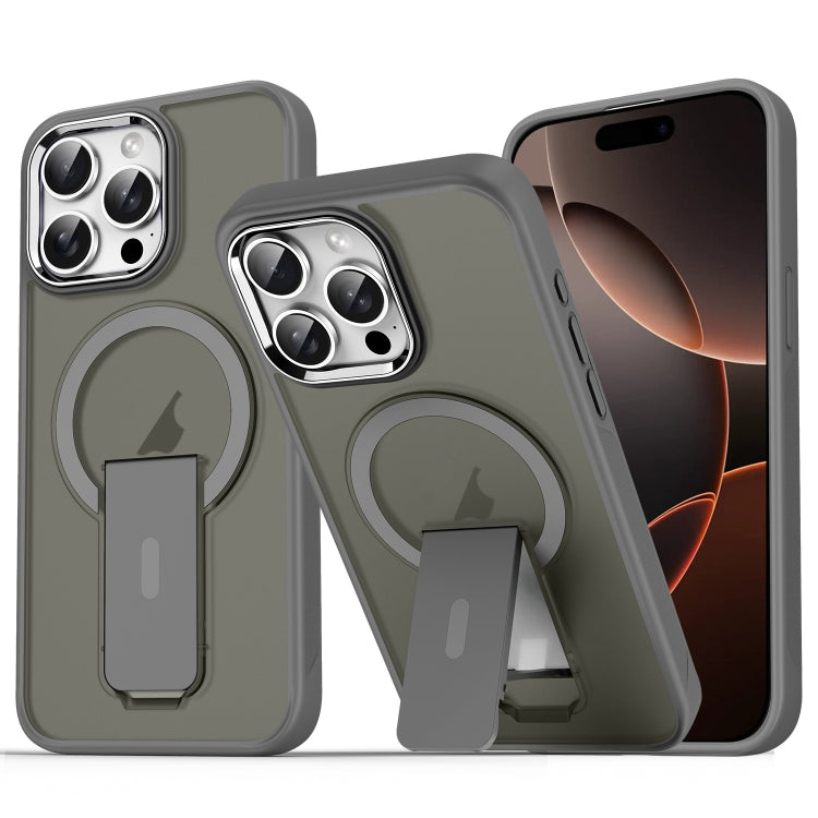 Acrylic Hybrid TPU MagSafe Holder Phone Case, For iPhone 16 Pro Max, For iPhone 16 Pro, For iPhone 16 Plus, For iPhone 16