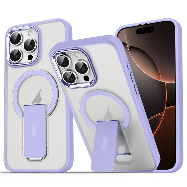 Acrylic Hybrid TPU MagSafe Holder Phone Case, For iPhone 16 Pro Max, For iPhone 16 Pro, For iPhone 16 Plus, For iPhone 16