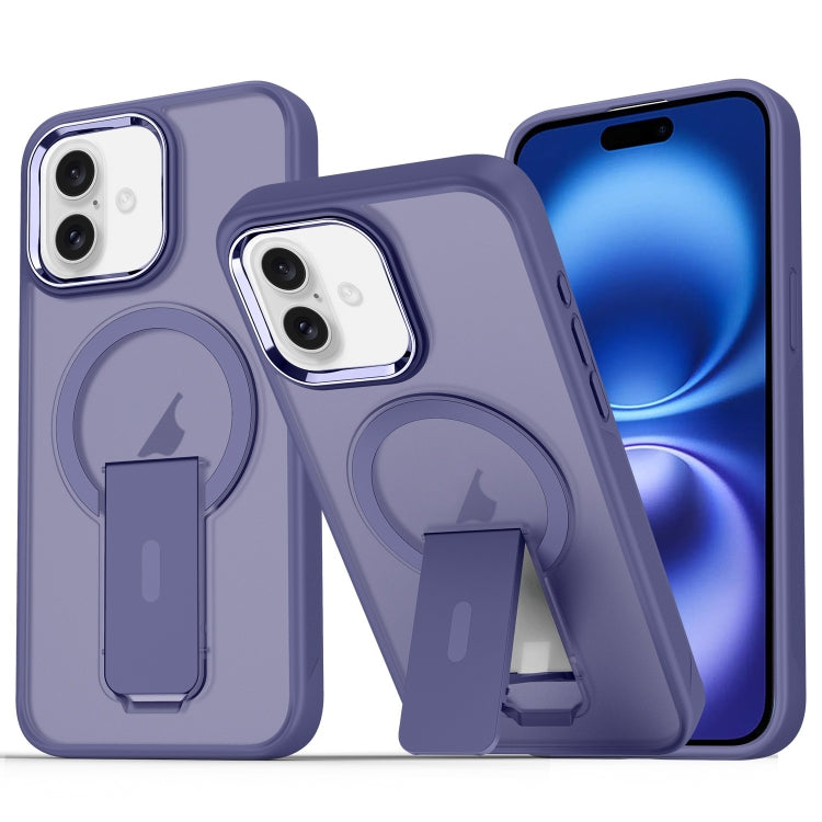 Acrylic Hybrid TPU MagSafe Holder Phone Case, For iPhone 16 Pro Max, For iPhone 16 Pro, For iPhone 16 Plus, For iPhone 16