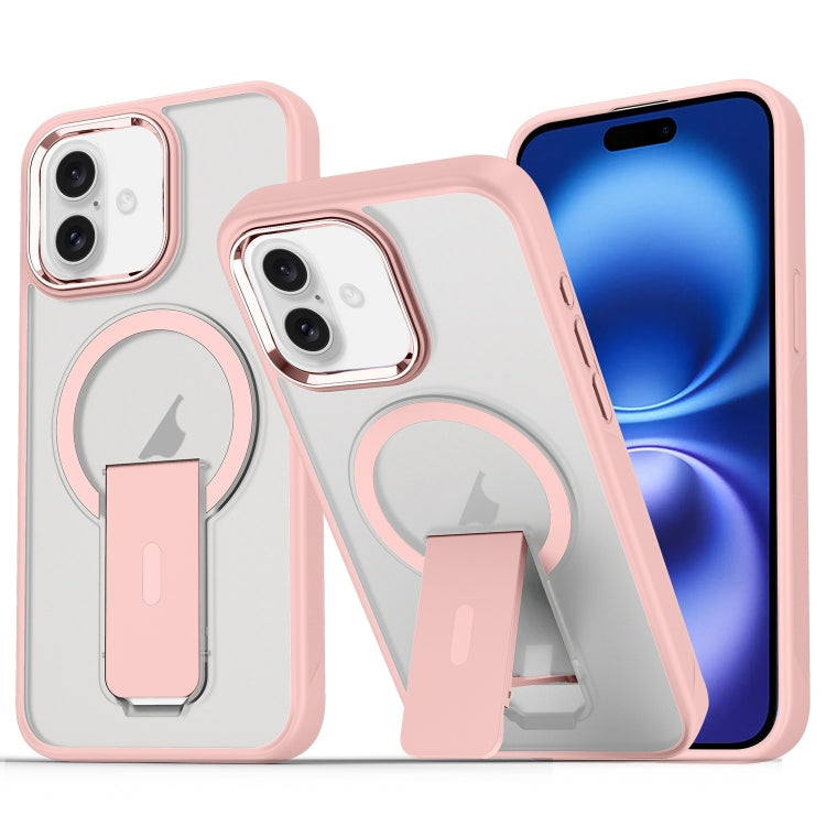 Acrylic Hybrid TPU MagSafe Holder Phone Case, For iPhone 16 Pro Max, For iPhone 16 Pro, For iPhone 16 Plus, For iPhone 16