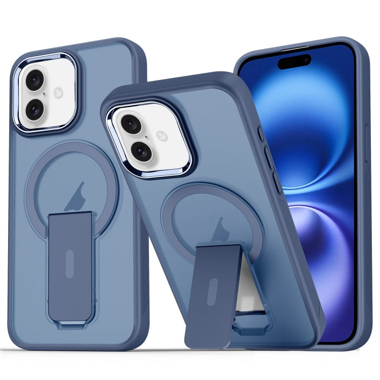 Acrylic Hybrid TPU MagSafe Holder Phone Case, For iPhone 16 Pro Max, For iPhone 16 Pro, For iPhone 16 Plus, For iPhone 16