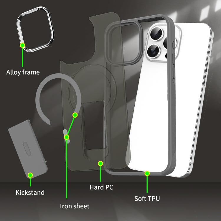 Acrylic Hybrid TPU MagSafe Holder Phone Case, For iPhone 14 / 13, For iPhone 14 Pro, For iPhone 14 Pro Max, For iPhone 13 Pro Max