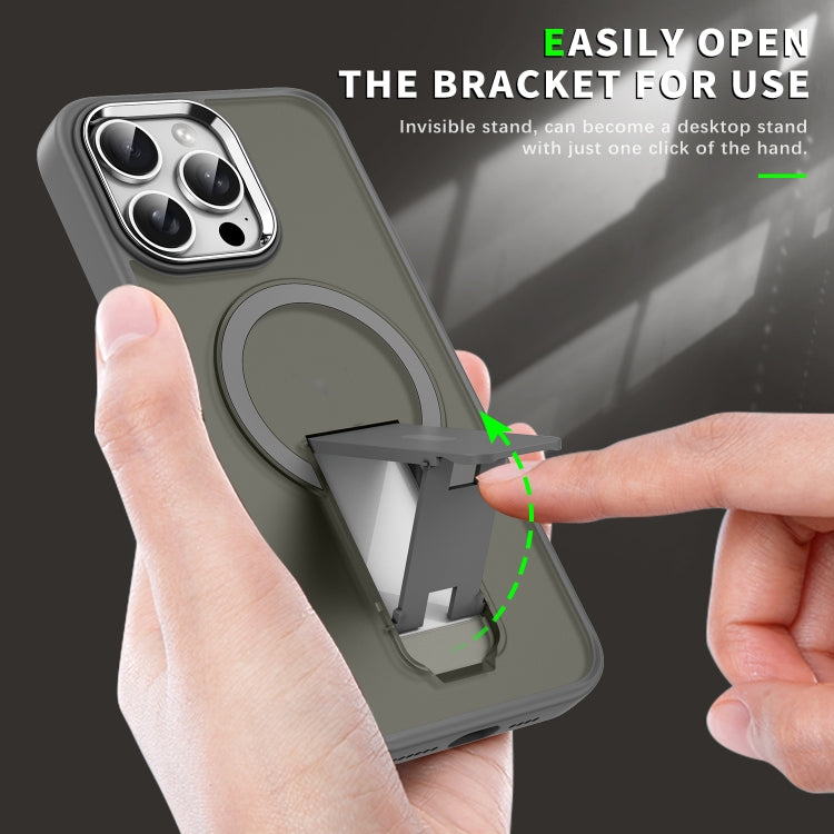 Acrylic Hybrid TPU MagSafe Holder Phone Case, For iPhone 15 Pro Max, For iPhone 15 Pro, For iPhone 15 Plus / 14 Plus, For iPhone 15