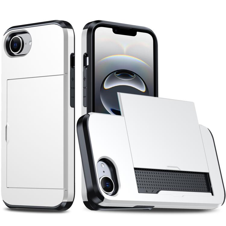 Shockproof Armor Phone Case with Card Slot, For iPhone 17 Air, iPhone 16e