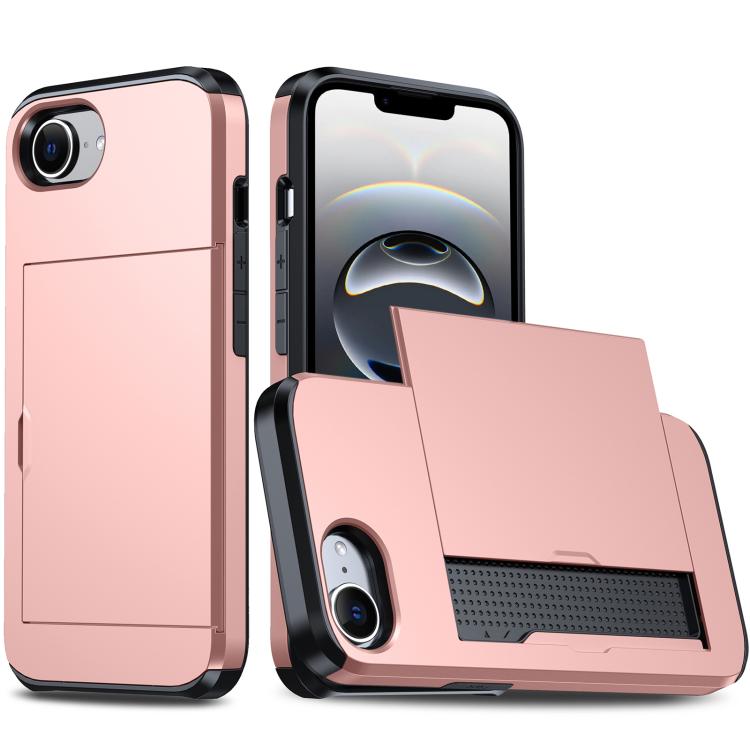 Shockproof Armor Phone Case with Card Slot, For iPhone 17 Air, iPhone 16e