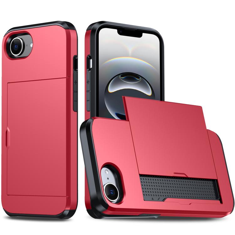 Shockproof Armor Phone Case with Card Slot, For iPhone 17 Air, iPhone 16e