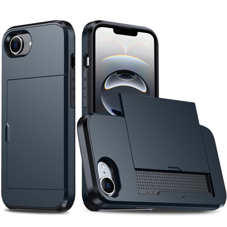 Shockproof Armor Phone Case with Card Slot, For iPhone 17 Air, iPhone 16e