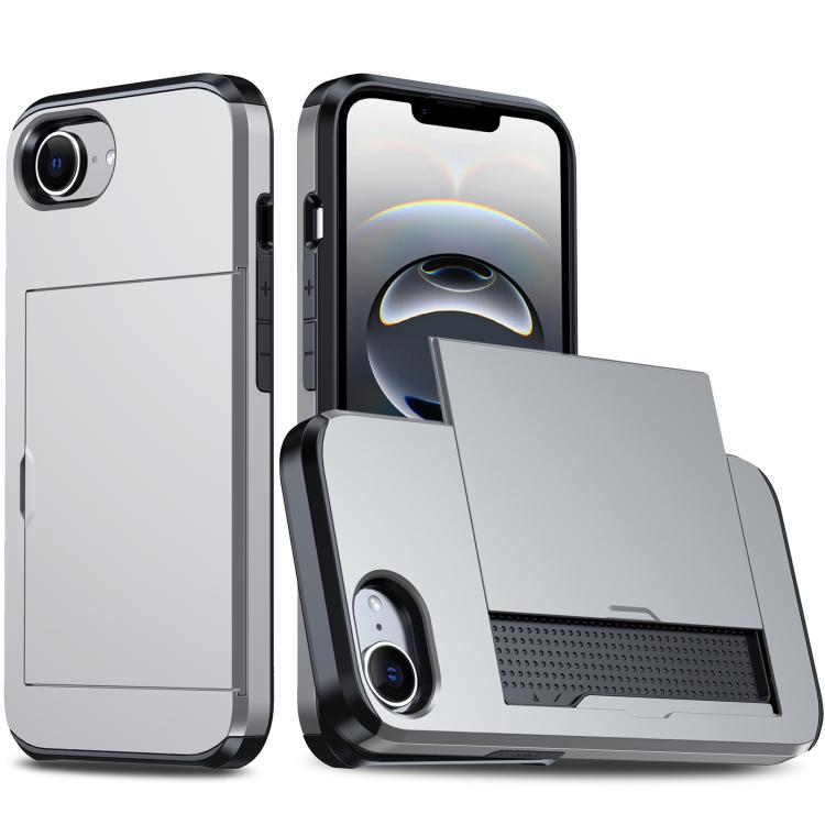 Shockproof Armor Phone Case with Card Slot, For iPhone 17 Air, iPhone 16e