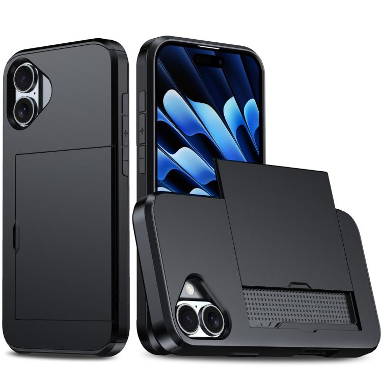Shockproof Armor Phone Case with Card Slot, For iPhone 17 Pro Max, For iPhone 17 Pro