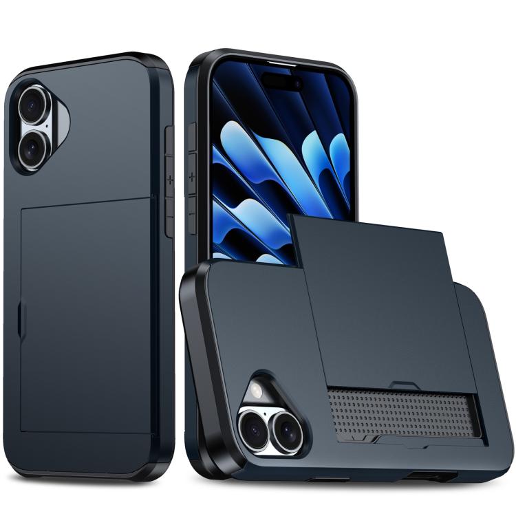Shockproof Armor Phone Case with Card Slot, For iPhone 17 Pro Max, For iPhone 17 Pro