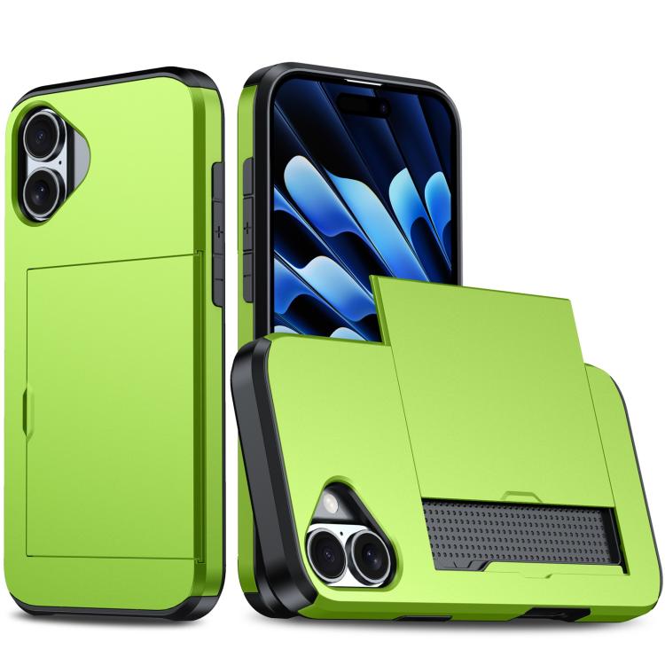 Shockproof Armor Phone Case with Card Slot, For iPhone 17 Pro Max, For iPhone 17 Pro