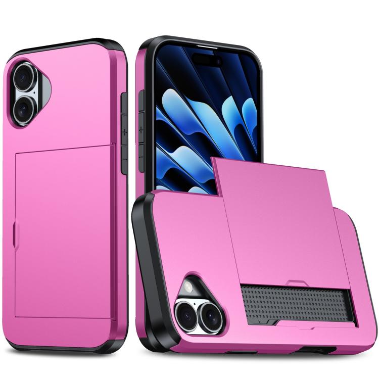 Shockproof Armor Phone Case with Card Slot, For iPhone 17 Pro Max, For iPhone 17 Pro