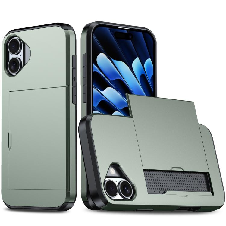 Shockproof Armor Phone Case with Card Slot, For iPhone 17 Pro Max, For iPhone 17 Pro