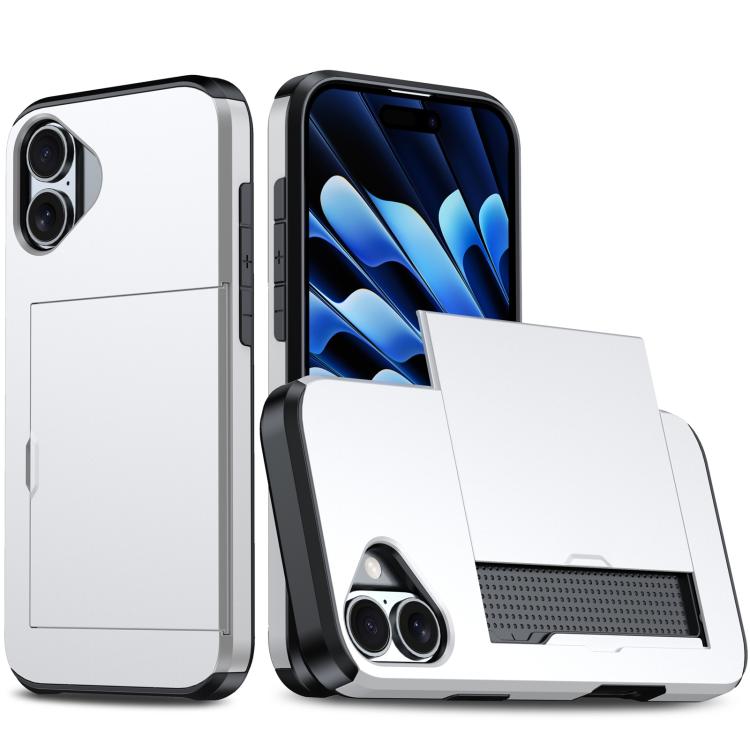 Shockproof Armor Phone Case with Card Slot, For iPhone 17 Pro Max, For iPhone 17 Pro