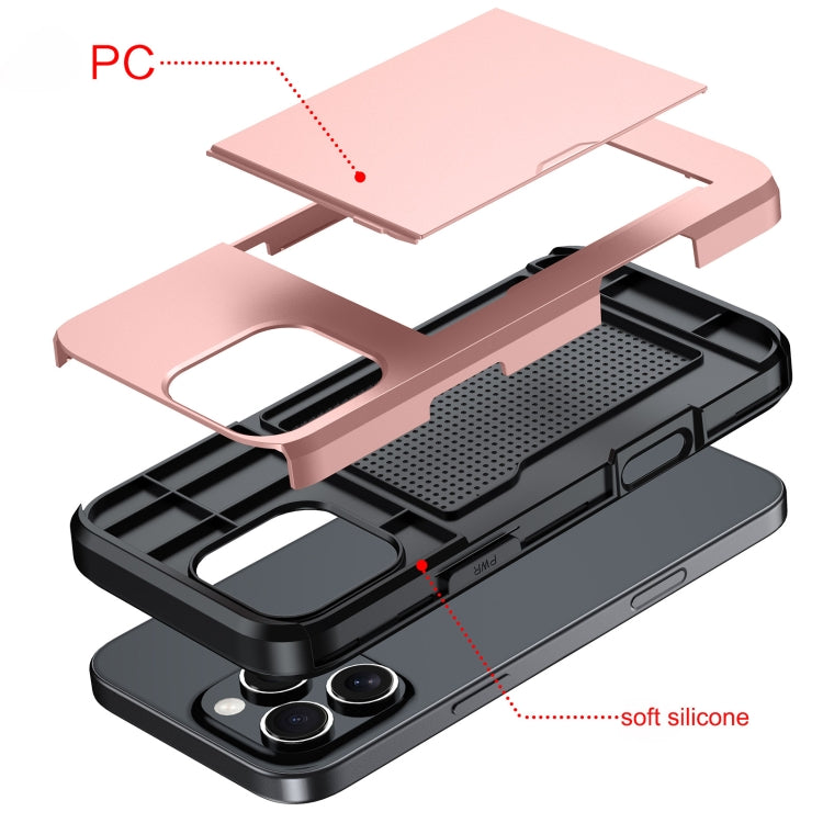 Shockproof Armor Phone Case with Card Slot, For iPhone 17 Air, iPhone 16e